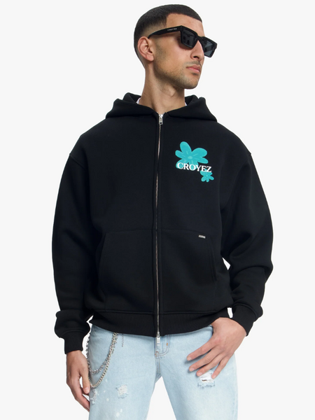Croyez Croyez Botanique Zip Hoodie - Black/Dark Teal