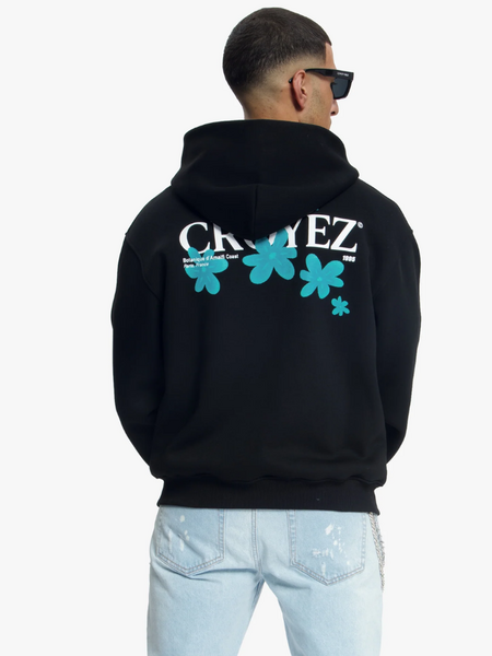 Croyez Botanique Zip Hoodie - Black/Dark Teal