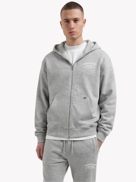Croyez Croyez Original Fraternite Zip Hoodie - Grey Melange