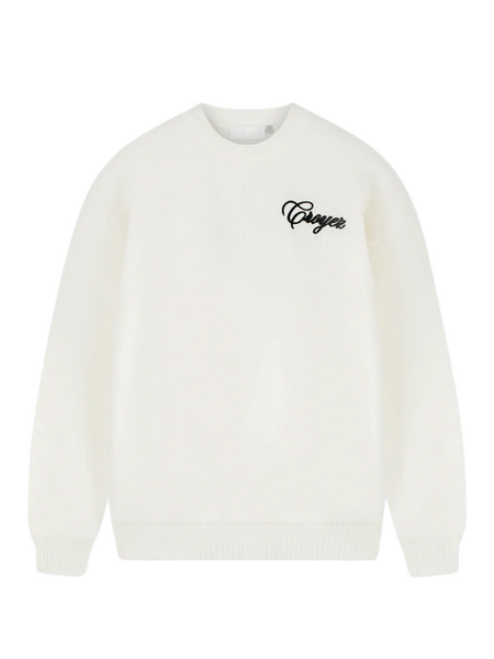 Croyez Croyez Script Knit Sweater - Off-White - Copy