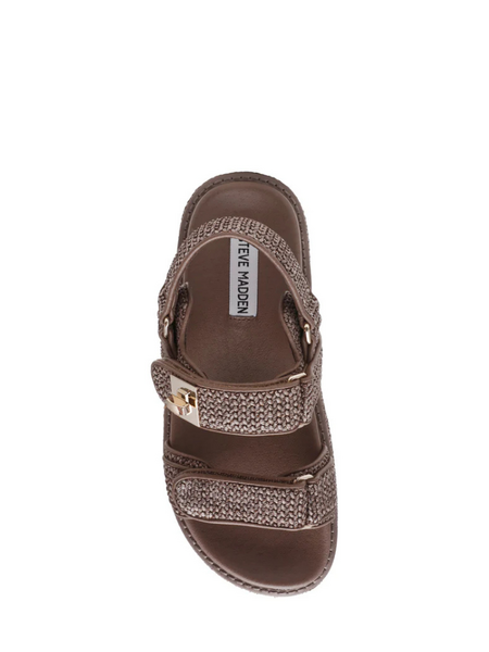 Steve Madden Steve Madden Bigmona Sandal - Charcoal Raffia