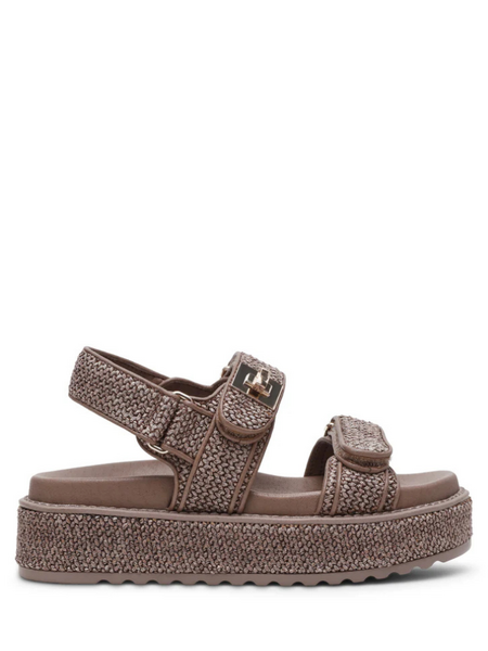 Steve Madden Steve Madden Bigmona Sandal - Charcoal Raffia