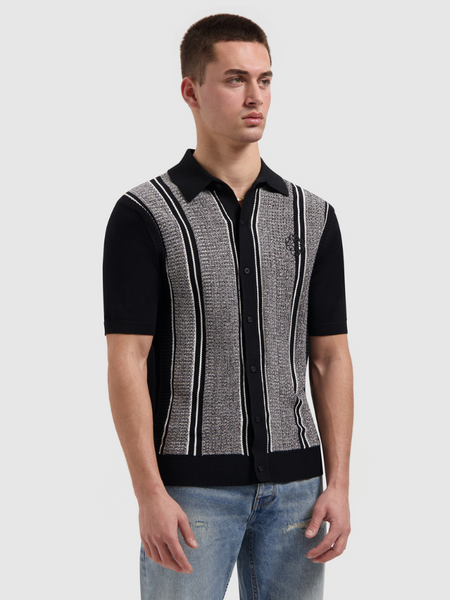 Pure Path Ripley Knitted Shirt - Black