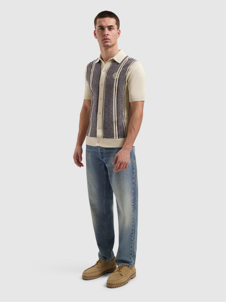 Pure Path Ripley Knitted Shirt - Ecru