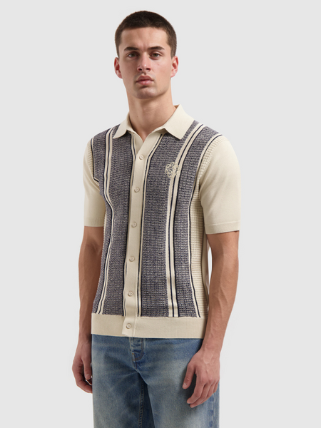 Pure Path Ripley Knitted Shirt - Ecru