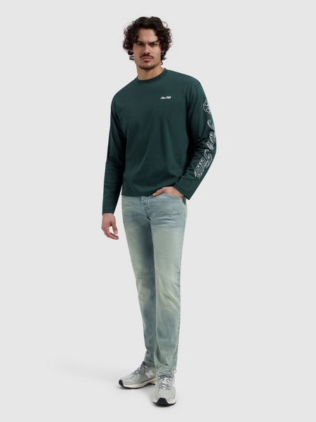 Pure Path The Ryan Slim Fit Jeans - Denim Blue Green