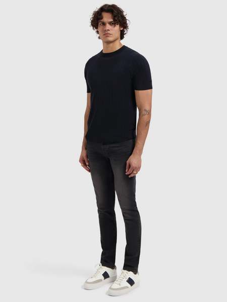 Pure Path The Ryan Slim Fit Jeans - Denim Washed Black