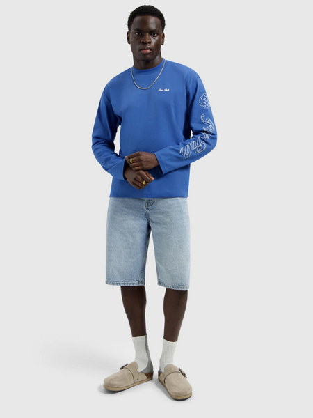 Pure Path Pure Path Essence Of Life Longsleeve T-Shirt - Faded Cobalt