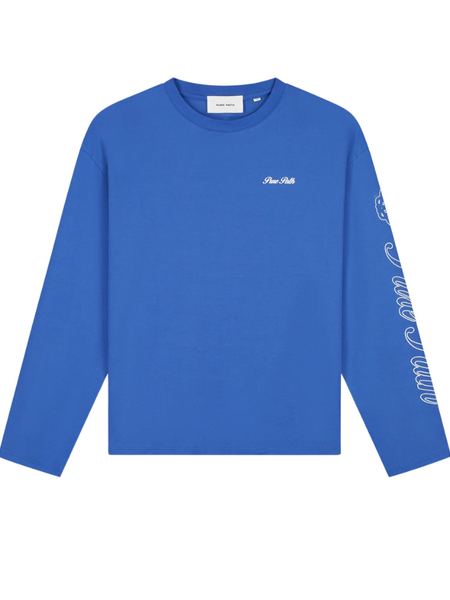 Pure Path Pure Path Essence Of Life Longsleeve T-Shirt - Faded Cobalt