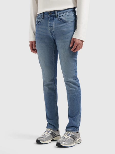 Pure Path The Ryan Slim Fit Jeans - Denim Mid Blue