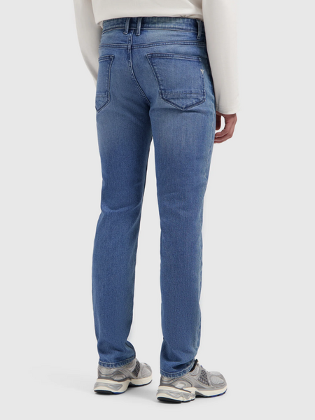 Pure Path The Ryan Slim Fit Jeans - Denim Mid Blue