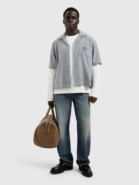 Pure Path The Chase Loose Fit Jeans - Denim Blue Green