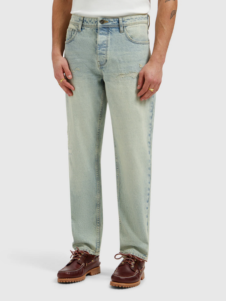 Pure Path The Aiden Loose Fit Jeans - Denim Blue Green