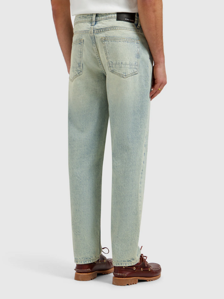 Pure Path The Aiden Loose Fit Jeans - Denim Blue Green Pure Path Pure Path The Aiden Loose Fit Jeans - Denim Blue Green