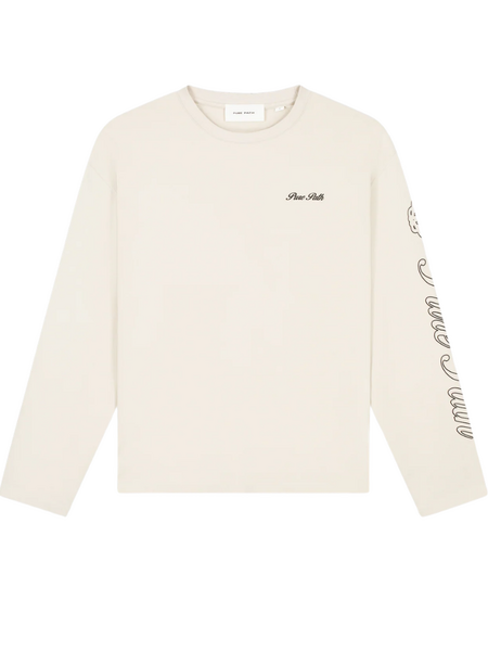 Pure Path Pure Path Essence Of Life Longsleeve T-Shirt - Sand
