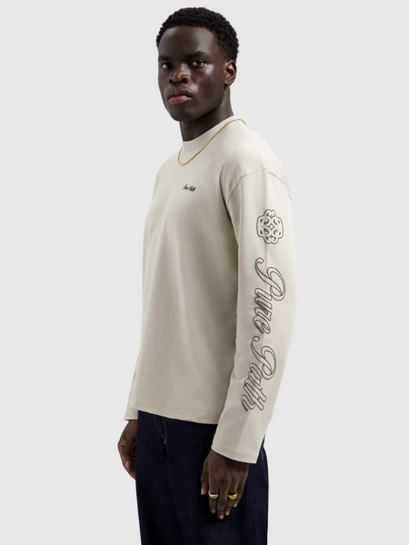 Pure Path Pure Path Essence Of Life Longsleeve T-Shirt - Sand