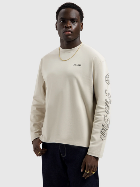 Pure Path Pure Path Essence Of Life Longsleeve T-Shirt - Sand