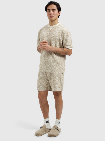 Pure Path Pure Path Jacquard Pattern T-shirt - Sand