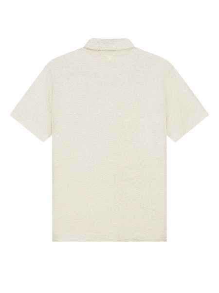 Pure Path Structured Shortsleeved Shirt - Ecru