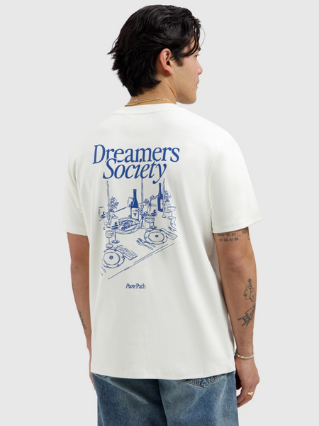 Pure Path Dinner Society T-shirt - off white