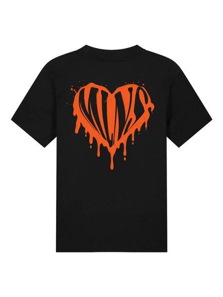 Malelions Malelions Dripped Heart T-Shirt - Black