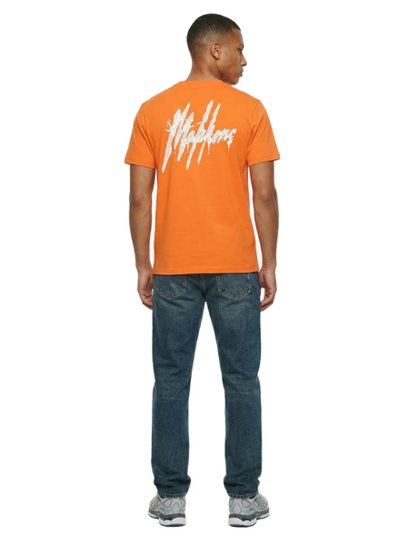 Malelions  Signature Drip T-Shirt - Orange
