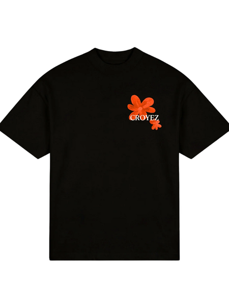 Croyez Croyez Women Croyez Botanique T-Shirt - Black/Orange