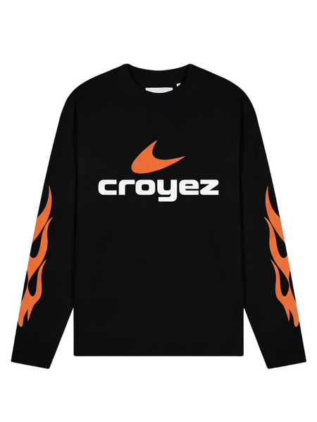 Croyez Croyez Service Dept Longsleeve - Black/Orange