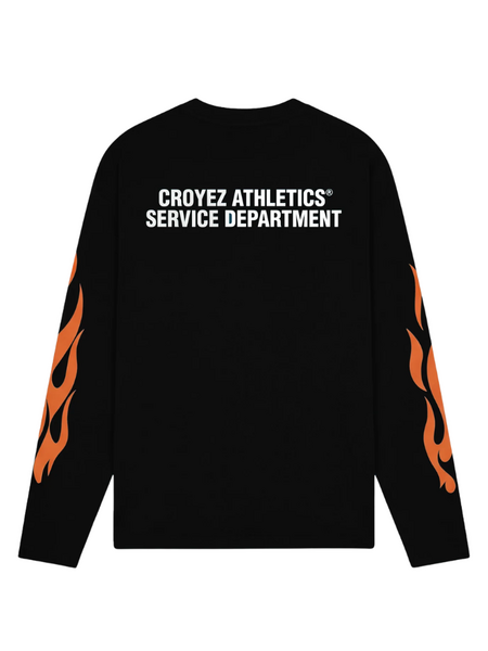 Croyez Croyez Service Dept Longsleeve - Black/Orange