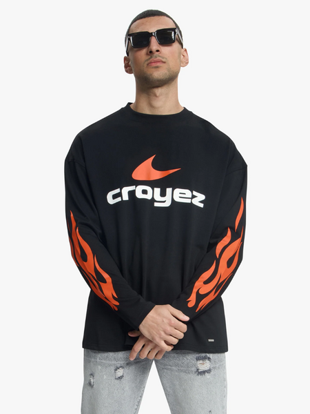 Croyez Service Dept Longsleeve - Black/Orange