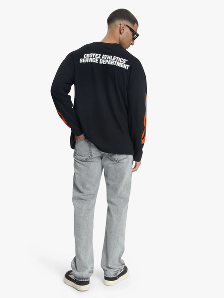 Croyez Croyez Service Dept Longsleeve - Black/Orange