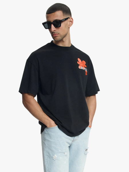 Croyez Croyez Botanique T-Shirt - Black/Orange