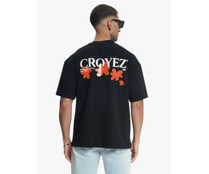 Croyez Botanique T-Shirt - Black/Orange - Eddy's Eindhoven