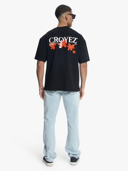 Croyez Croyez Botanique T-Shirt - Black/Orange