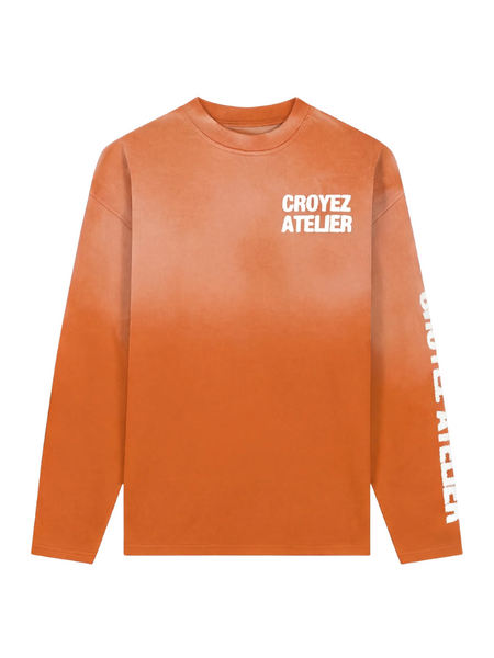 Croyez Croyez Sprayed Atelier Longsleeve - Orange