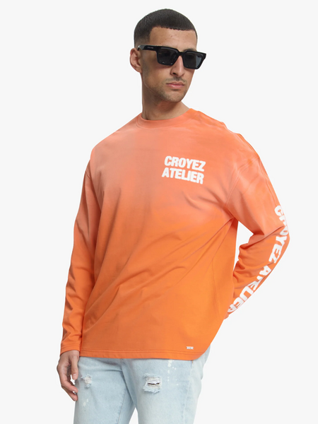 Croyez Croyez Sprayed Atelier Longsleeve - Orange
