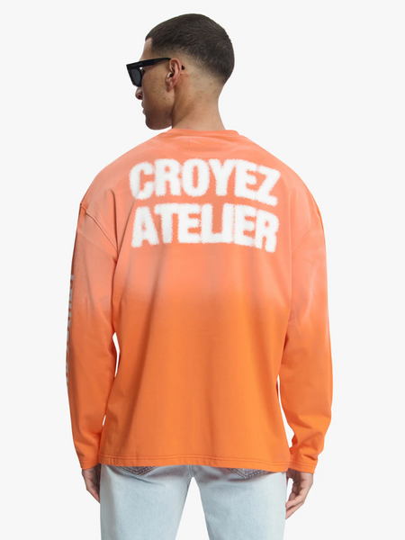 Croyez Croyez Sprayed Atelier Longsleeve - Orange