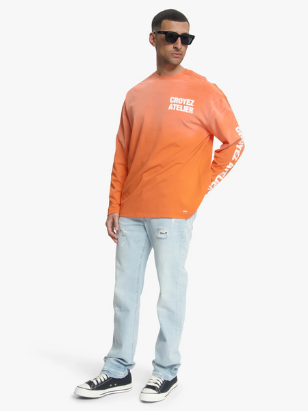 Croyez Croyez Sprayed Atelier Longsleeve - Orange