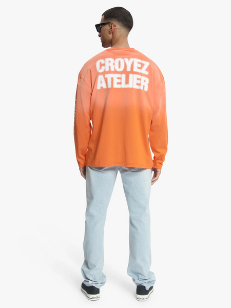 Croyez Croyez Sprayed Atelier Longsleeve - Orange