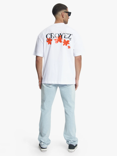 Croyez Croyez Botanique T-Shirt - White/Orange