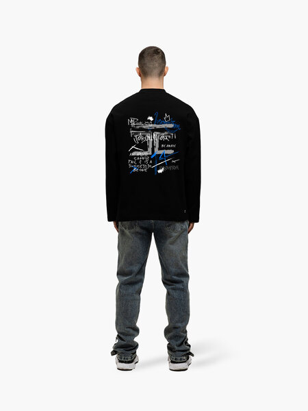 JorCustom JorCustom Artist Longsleeve T-Shirt - Black