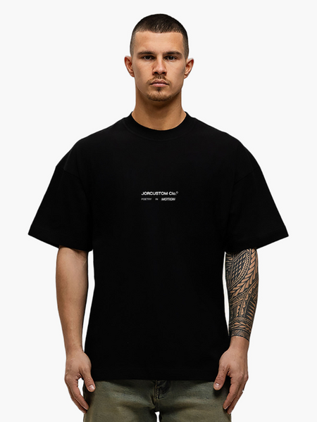 JorCustom JorCustom PoetryInMotion Loose Fit T-Shirt - Black