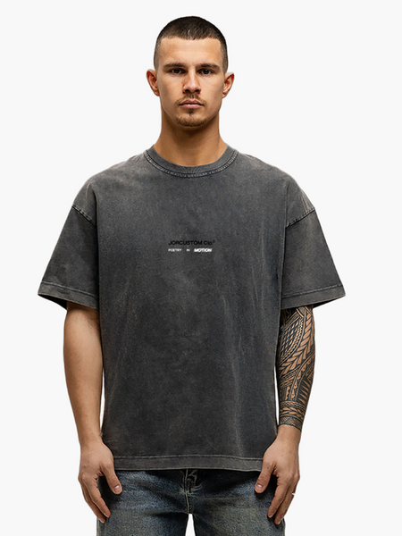 JorCustom JorCustom PoetryInMotion Loose Fit T-Shirt - Acid Grey