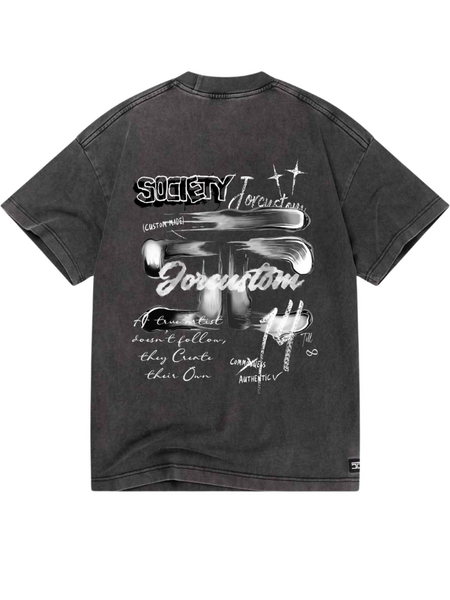 JorCustom JorCustom Artist2.0 Loose Fit T-Shirt - Acid Grey