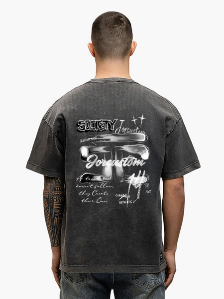 JorCustom Artist2.0 Loose Fit T-Shirt - Acid Grey