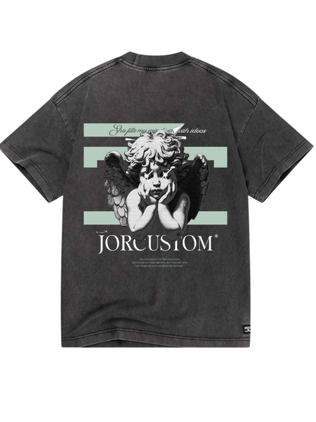 JorCustom JorCustom Angel2.0 Loose Fit T-Shirt - Acid Grey