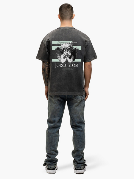 JorCustom JorCustom Angel2.0 Loose Fit T-Shirt - Acid Grey
