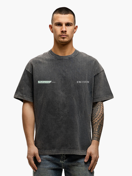 JorCustom JorCustom Angel2.0 Loose Fit T-Shirt - Acid Grey