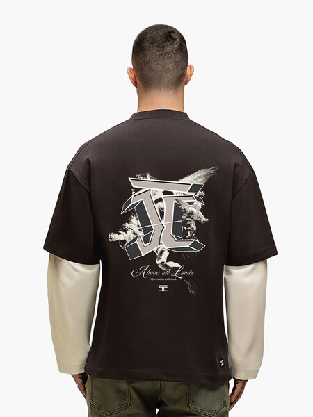 JorCustom JorCustom AboveAllLimits Double Layered Longsl - Brown-Creme