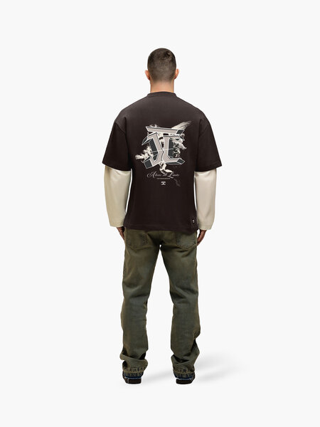 JorCustom JorCustom AboveAllLimits Double Layered Longsl - Brown-Creme